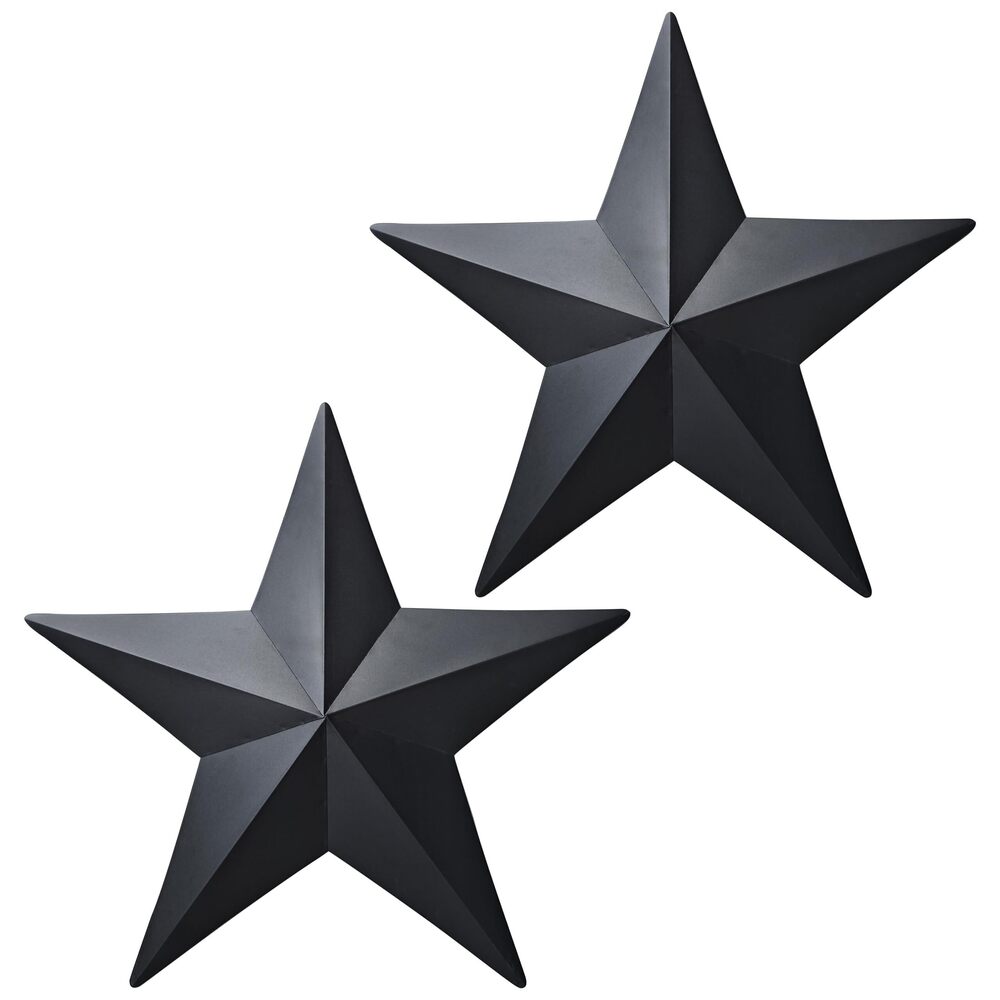 3079 15.5” Black Barn Star Wall Decor,Metal Stars for Outside Rustic